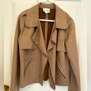 E&M faux suede jacket